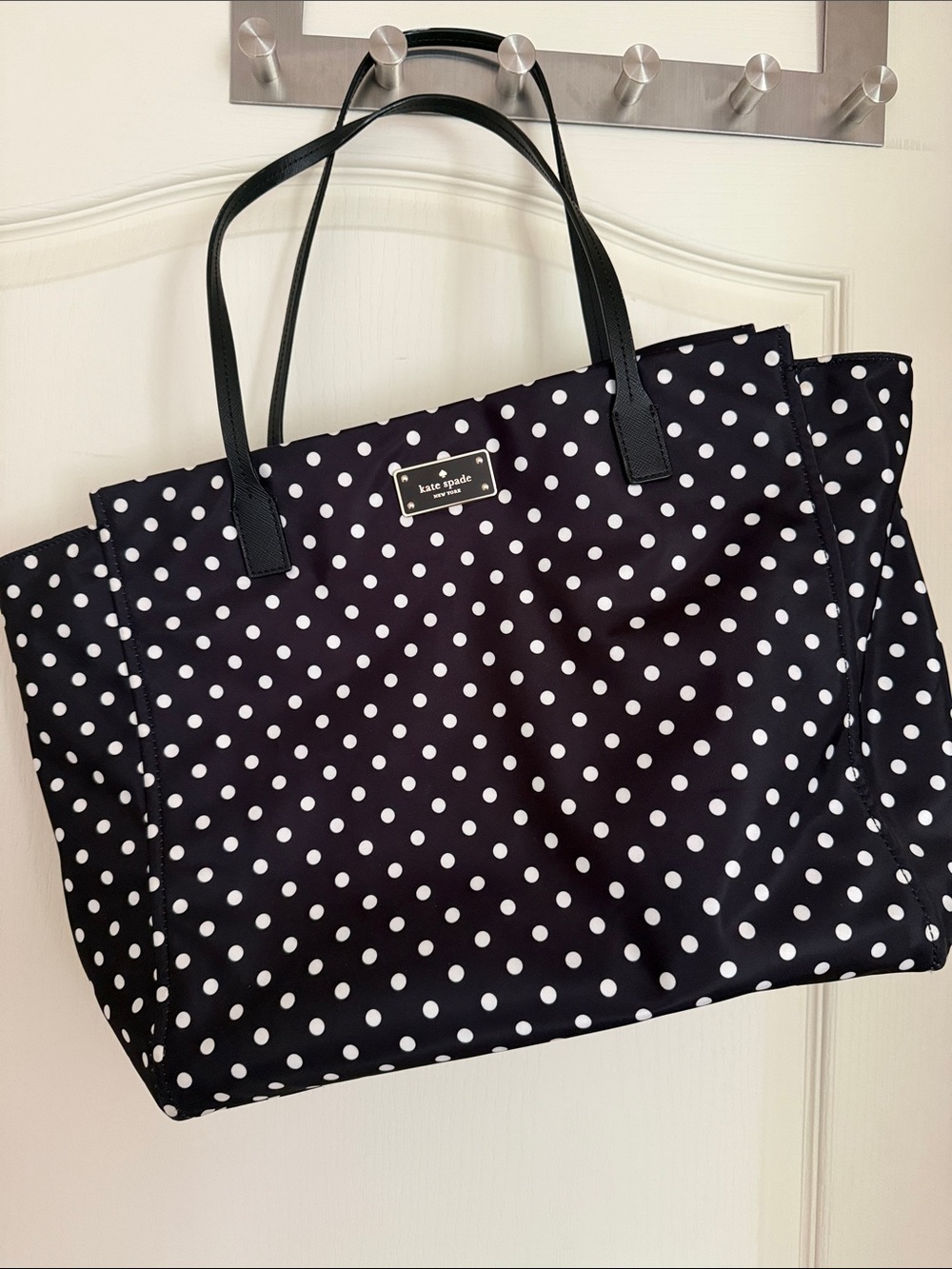 kate spade Black and White Polka Dot Tote